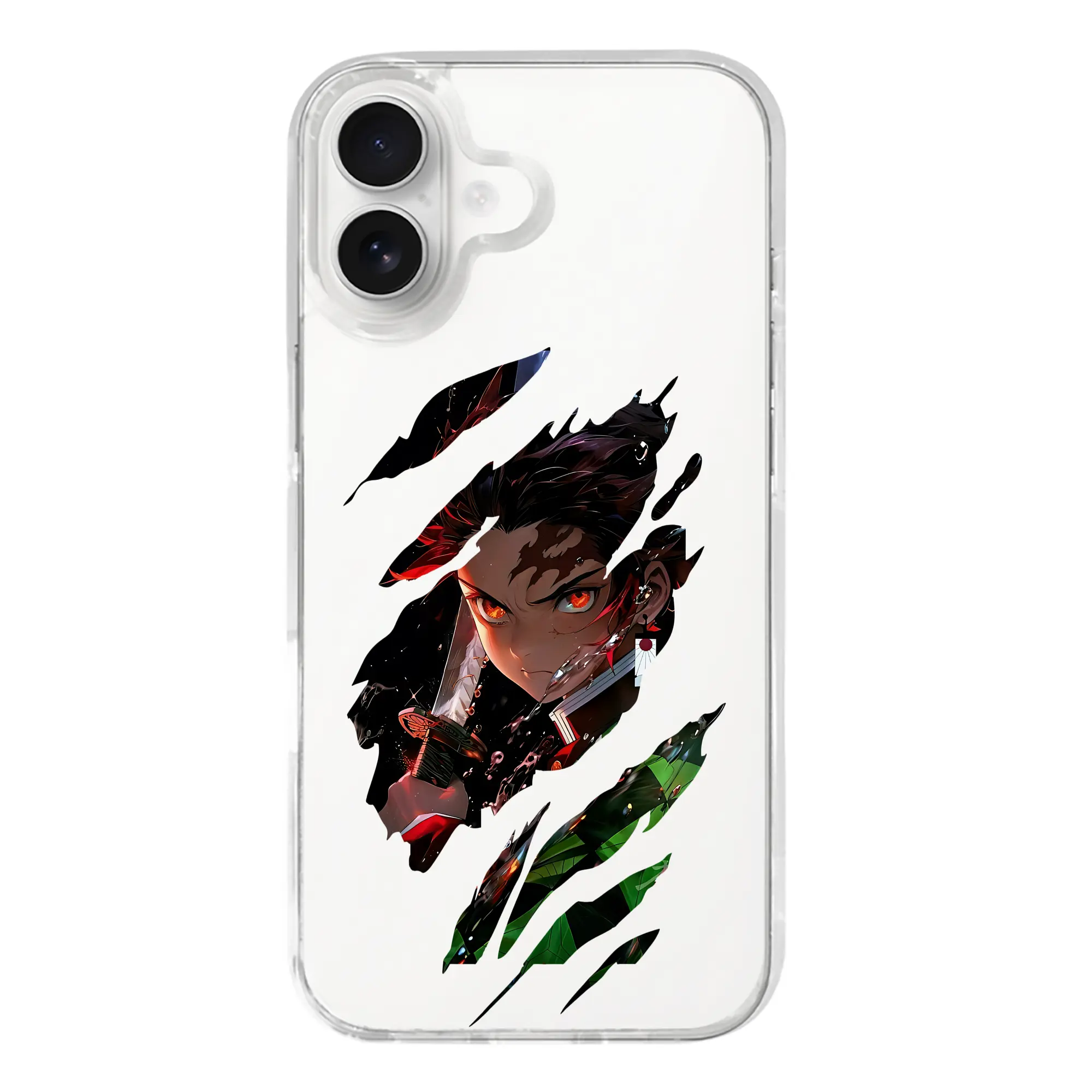 鬼滅の刃 グッズ,竈門 炭治郎 - iPhone 17シリーズ 透明スマホケース – 薄型・耐衝撃・精密フィット保護カバー